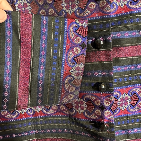 Talbots Petites sz 4 silk brocade kimono jacket,, metallic - Picture 4 of 11